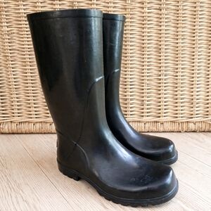 COLUMBIA Rain Boots Tall Rubber Boots Chore Boots Lug Sole 10 Women